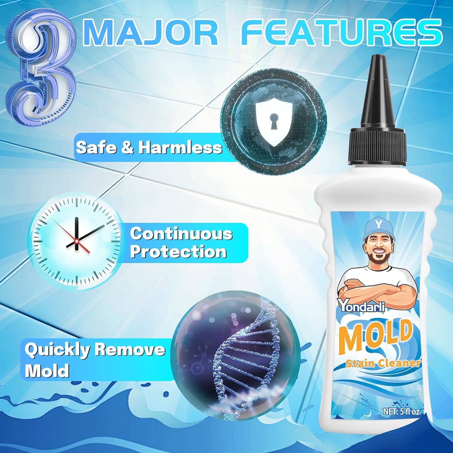 A Gel to remove mold in your washing machine